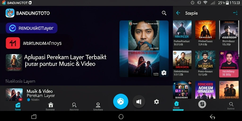 Antarmuka aplikasi BANDUNGTOTO untuk Perekam Layar yang intuitif.