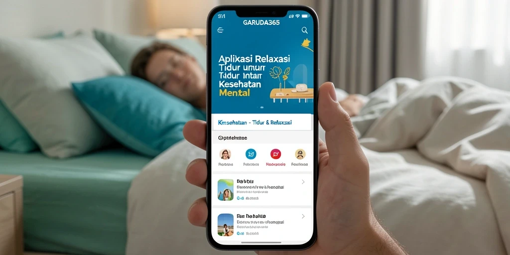 Antarmuka GARUDA365 menampilkan pilihan relaksasi yang menarik dan fungsional.