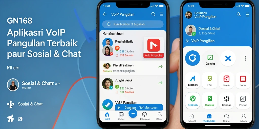 Antarmuka GN168 yang sederhana dan fungsi VoIP Panggilan yang efisien.