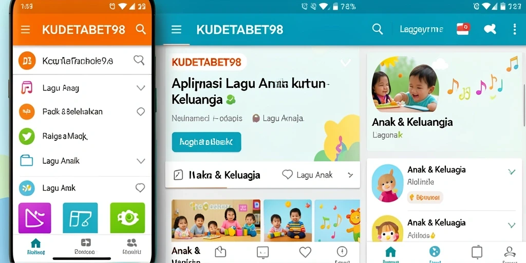 Antarmuka KUDETABET98 yang ceria dan mudah digunakan.