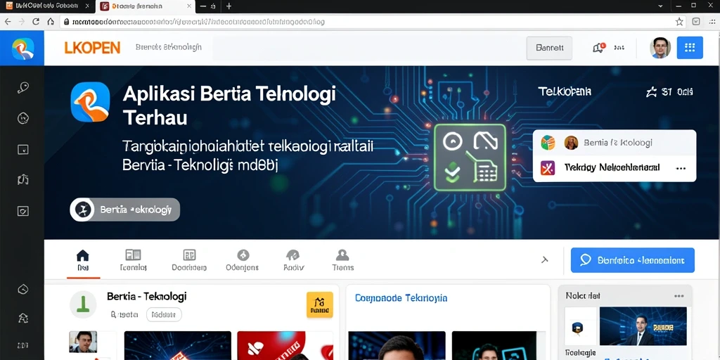 Tampilan antarmuka LKOPEN yang menarik dan informatif.