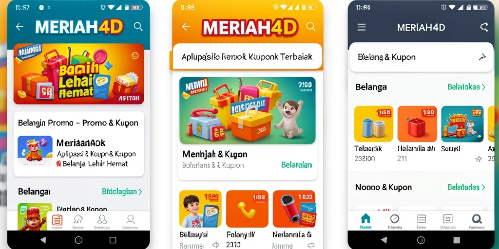 Antarmuka aplikasi MERIAH4D yang intuitif dengan penawaran menarik.