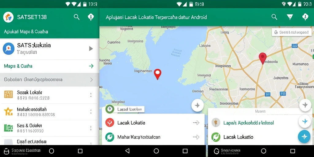 Antarmuka aplikasi SATSET138 yang intuitif untuk lacak lokasi.