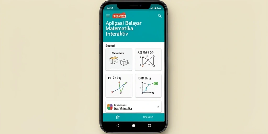 Tampilan antarmuka aplikasi TGER123 yang menarik dan interaktif.